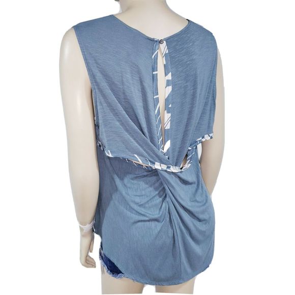 Anthro Dolan Left Coast Astoria Printed Tank Top L - Picture 2 of 10